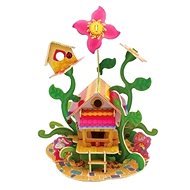 Dřevěné 3D Puzzle - Květinový domeček - Puzzle