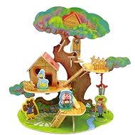 Wooden 3D Puzzle - Kleines Haus auf dem Baum mit Tieren - Puzzle