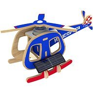 Drevené 3D Puzzle - Solárne vrtuľník farebný - Puzzle