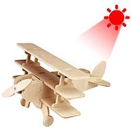 Holz 3D Puzzle - Solarflugzeug Triplane - Puzzle