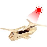  Wooden 3D Puzzle - Solar military helicopter CH47  - Jigsaw