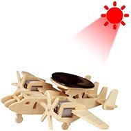  Wooden 3D Puzzle - Military solar aircraft with radar  - Jigsaw