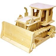 Wooden 3D Puzzle - Bulldozer auf der Fernbedienung - Puzzle