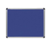 ROCADA 6600, textile, aluminium frame, 60 x 45 cm, blue - Notice-board