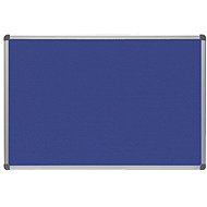 ROCADA 6602, textile, aluminium frame, 90 x 60 cm, blue - Notice-board