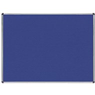 ROCADA 6604, textile, aluminium frame, 120 x 90 cm, blue - Notice-board
