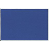 ROCADA 6608, textile, aluminium frame, 180 x 120 cm, blue - Notice-board