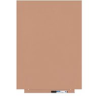 ROCADA Skin Colour 6419R-3012, frameless, 75 x 55 cm, red-beige RAL 3012 - Magnetic Board