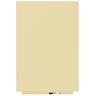 ROCADA Skin Colour 6420R-1015, frameless, 115 x 75 cm, ivory RAL 1015 - Magnetic Board