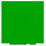 ROCADA Skin Colour 6425R-6018, frameless, 100 x 100 cm, green-yellow RAL 6018 - Magnetic Board
