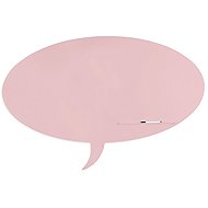 ROCADA Skin Shape Talk 6440-490, frameless, bubble shape, 115 x 75 cm, pink RAL 490 - Magnetic Board