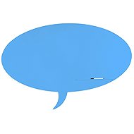 ROCADA Skin Shape Talk 6440-630, frameless, bubble shape, 115 x 75 cm, blue RAL 630 - Magnetic Board