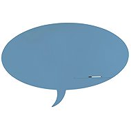 ROCADA Skin Shape Talk 6440-5024, frameless, bubble shape, 115 x 75 cm, pastel blue RAL 5024 - Magnetic Board