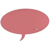 ROCADA Skin Shape Talk 6441-3014, frameless, bubble shape, 150 x 100 cm, old pink RAL 3014 - Magnetic Board