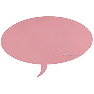 ROCADA Skin Shape Talk 6441-3015, frameless, bubble shape, 150 x 100 cm, light pink RAL 3015 - Magnetic Board