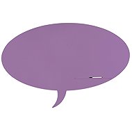 ROCADA Skin Shape Talk 6441-4005, frameless, bubble shape, 150 x 100 cm, blue-violet RAL 4005 - Magnetic Board