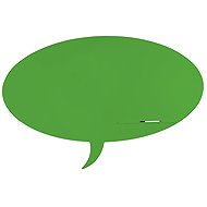 ROCADA Skin Shape Talk 6441-6018, frameless, bubble shape, 150 x 100 cm, green-yellow RAL 6018 - Magnetic Board