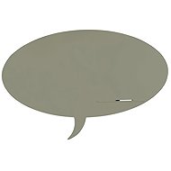 ROCADA Skin Shape Talk 6441-7030, frameless, bubble shape, 150 x 100 cm, stone grey RAL 7030 - Magnetic Board