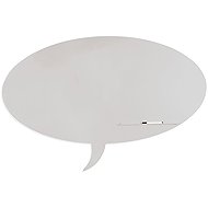 ROCADA Skin Shape Talk 6441-7035, frameless, bubble shape, 150 x 100 cm, light grey RAL 7035 - Magnetic Board