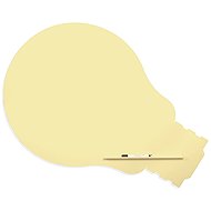 ROCADA Skin Shape Idea 6460-1015, frameless, bulb shape, 115 x 75 cm, ivory RAL 1015 - Magnetic Board