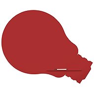 ROCADA Skin Shape Idea 6460-3002, frameless, bulb shape, 115 x 75 cm, crimson 3002 - Magnetic Board