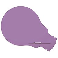 ROCADA Skin Shape Idea 6460-4005, frameless, bulb shape, 115 x 75 cm, blue-violet RAL 4005 - Magnetic Board