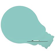 ROCADA Skin Shape Idea 6460-6027, frameless, bulb shape, 115 x 75 cm, light green RAL 6027 - Magnetic Board