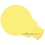 ROCADA Skin Shape Idea 6461-1016, frameless, bulb shape, 150 x 100 cm, sulphur yellow RAL 1016 - Magnetic Board