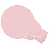 ROCADA Skin Shape Idea 6461-490, frameless, bulb shape, 150 x 100 cm, pink RAL 490 - Magnetic Board