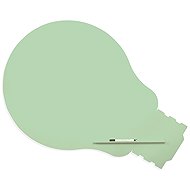 ROCADA Skin Shape Idea 6461-6019, frameless, bulb shape, 150 x 100 cm, pastel green RAL 6019 - Magnetic Board