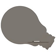 ROCADA Skin Shape Idea 6461-7039, frameless, bulb shape, 150 x 100 cm, quartz grey RAL 7039 - Magnetic Board