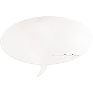 ROCADA Skin Shape Talk 6441-9010, frameless, bubble shape, 150 x 100 cm, lacquered, white - Magnetic Board