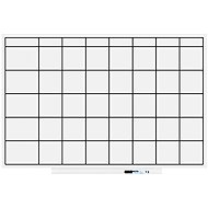 ROCADA Skin Planner 6420UP, frameless, with planning board, 115 x 75 cm, lacquered, white - Magnetic Board