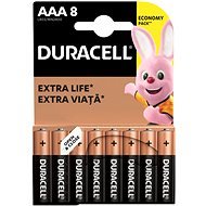 Duracell Basic Alkaline Batterie AAA - 8 Stück - Einwegbatterie