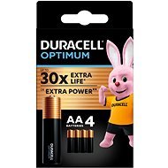 DURACELL Optimum Alkalische AA Batterien - 4 Stück - Einwegbatterie