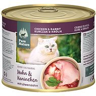 Pure Nature Cat Adult konzerva Kuře a Králík 200g - Canned Food for Cats