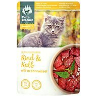Pure Nature Cat Junior kapsička Hovězí a Telecí 85g - Cat Food Pouch