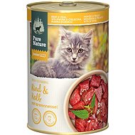 Pure Nature Cat Junior canned beef and veal 400g - Canned Food for Cats
