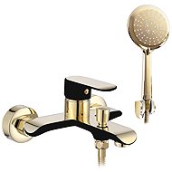 REA Bathtub Faucet Bloom Black and Gold (REA-B9939) - Tap