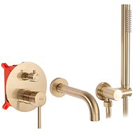 REA Soaking tub mixer Lungo brushed gold + Box (REA-B7503) - Tap