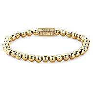 Rebel & Rose Unisex Bracelet Yellow Gold Only 6 mm RR-60046-G-XS - Bracelet