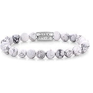 Rebel & Rose Men's bracelet Virgin White 8 mm RR-80066-S-M - Bracelet