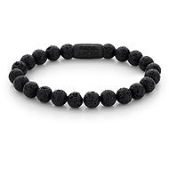 Rebel & Rose Men's bracelet Black Moon-All-Black 8 mm RR-80071-B-M - Bracelet