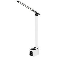 Rebel KOM1019 Table lamp with clock, 72 LEDs, white - Table Lamp