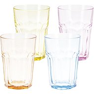 Gastro Set of 4 Caipi glasses, coloured 0.36 l - Glass