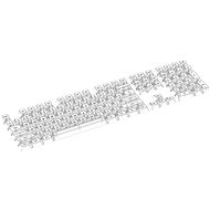 Redragon Crystal keycap Transparent keycaps 147unit/set - Replacement Keys