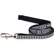 Red Dingo Bones Reflective Black 20 mm × 1.8 m - Leash
