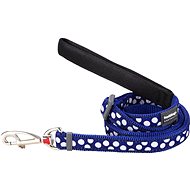 Red Dingo White Spots on Navy 25 mm × 1.8 m - Leash