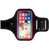 TopQ Sportovní pouzdro na ruku velikost L černo-růžové 97790 - Phone Case