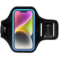 TopQ Sportovní pouzdro na ruku velikost XL černo-modré 97800 - Phone Case